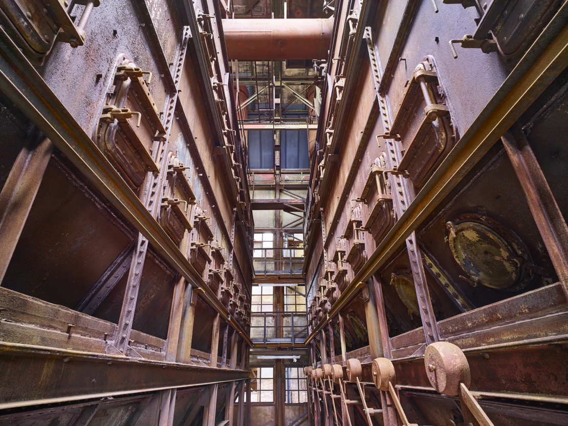 Trockengasreinigung Zwischen Zwei Reinigungsblöcken