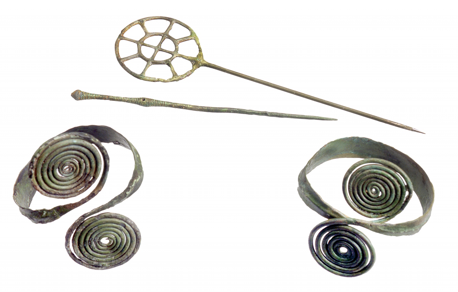 Inv PM 6479 bis 6482 Foto Th Zuhmer 2 frei Schmuck aus einem Grabhuegel