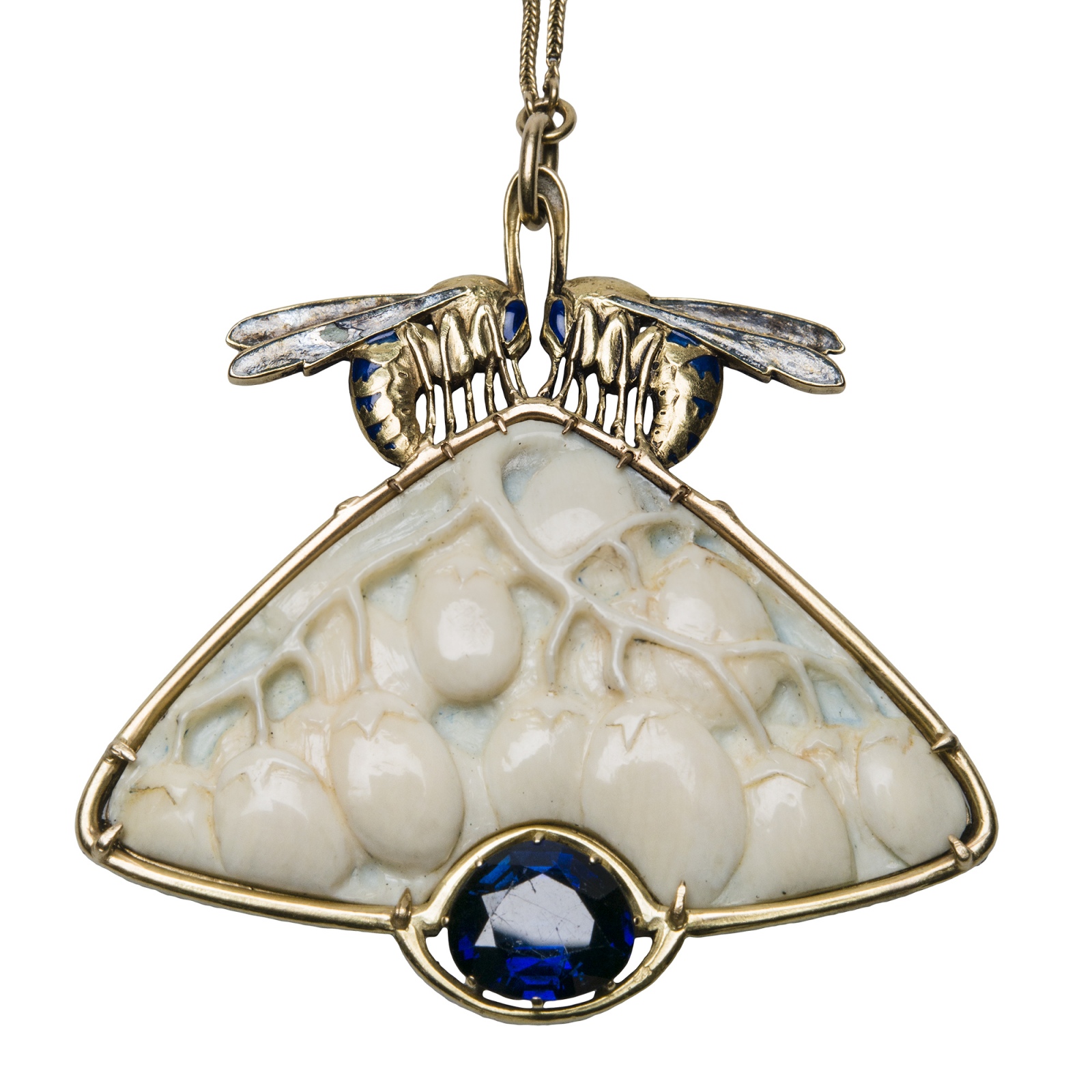 MT Anhaenger Wespen Pflaumenpendentif Guepes et prunus Studio Y. Langlois Musee Lalique Shai Bandmann Ronald Ooi collection frei